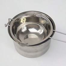 1 件不锈钢蜡烛制作蜡熔炉套件，DIY 手工香薰蜡烛制作加热熔炉配件