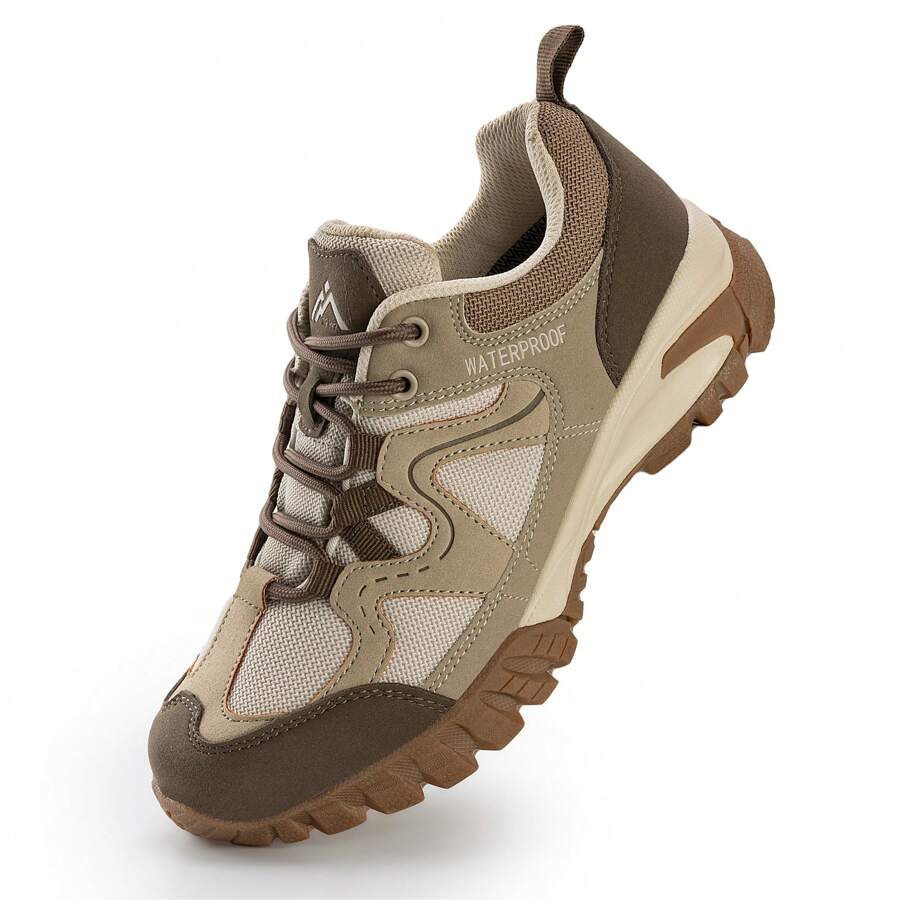 CC-Los Women's Waterproof Hiking Shoes Lightweight Breathable Walking Shoes For Outdoor Climbing Size 5.5-11 - 米色 - 查看 1