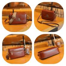 Crossbody Bag For Women Y2K Purse Vegan Leather Handbags Clutch Saddle Bag With 2 Detachable Straps