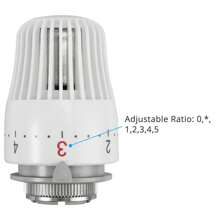 3X Radiator Thermostatic Head Heater Control Thermostat Head Heating Valve Tools - 白色 - 查看 3