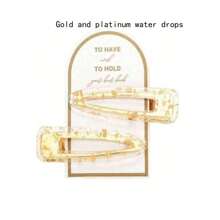 2/4/6/8/10 piezas Pinzas para el cabello con lámina, 1 tarjeta incluida por 2 pinzas, pinza para regalo de propuesta linda, favorito de fiesta de boda, fuerte antideslizante Grip, adecuado para uso diario, playa, boda