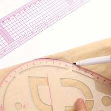 1 Set Of Garment Sewing Ruler Pattern Making Grading Ruler Garment Design Drawing Pattern Making Ruler Cutting Ruler - Transparent - View 7