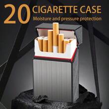 Wodoodporna, odporna na ciśnienie, męska papierosnica z funkcją automatycznego wysuwania (zapalniczka nie jest dołączona)