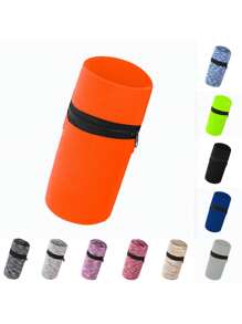 带拉链的跑步包、轻便手腕钱包、手机袋、卡夹、吸汗带、健身房健身运动骑行腕带臂包 - 彩色 - 查看 4