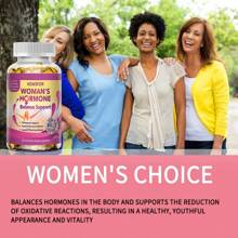 Women's Hormone Balance Support - With Black Cohosh, Mallow, Licorice, Red Clover And More - 120 Softgels - 1瓶 - 查看 6