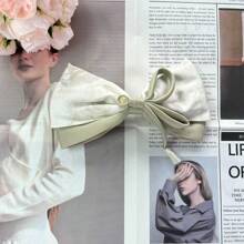 1pc New Chinese-Style Ink Painting Bowknot Ribbon Hair Clip - Multicolor - View 9