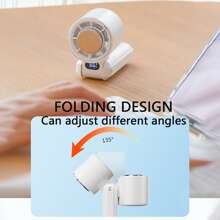 AOYI 便携式手持风扇，小型可折叠台式风扇，速度（1-5）可调 3600mAh 电池可充电个人冷却风扇，风力强劲，小型夏季避暑风扇，适合女性男性旅行/露营/户外/办公室/海滩/学校的礼物 - 彩色 - 查看 8