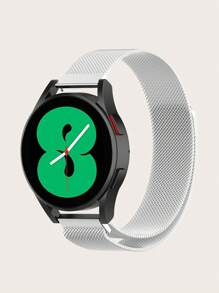 1pc Solid Stainless Steel Quick Release Magnetic Mesh Milanese Loop Smartwatch Band, Compatible With 40mm/42mm/43mm/44mm/45mm/46mm/47mm Galaxy Watch 7/6/5/4
