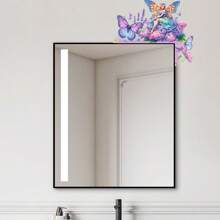 Kit de peinture de diamants DIY - Papillon de fée lavande mignon sur panneau en bois | Décoration de maison, salon, chambre à coucher, DIY de printemps