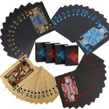 高品质 PET 塑料扑克牌 - 防水耐用、色彩鲜艳、图案复杂，适用于桌面游戏、魔术和新奇用途 - 彩色 - 查看 9