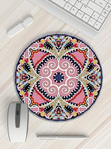 Geometrische ronde muismat - 8 stijlen om uit te kiezen, formaat 20 cm * 20 cm, antislipontwerp aan de onderkant, de muis is glad op de muismat, geschikt voor verschillende kantoorscènes