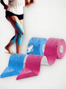 1pc Unisex Sports Kinesiology Tape | Elastic Bandage Muscle Tape - Lifting Support, Pain Relief, Fitness Knee Pads, Sports Tape - Multicolor - View 1