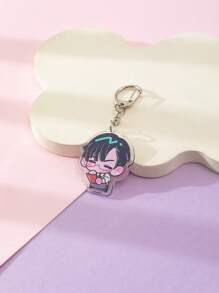 1 件亚克力可爱卡通外星人舞台与伊万提尔卡通人物风格主题钥匙扣吊坠背包装饰/包包配件/书包配件/钱包吊坠/朋友礼物 - 彩色 - 查看 11