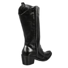 Women's Plain Western Texan Boot Via Birigui - 黑色 - 查看 5