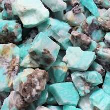 1/2 Lb Natural Rough Amazonite Crystal Light Green - 1/2 Lb - View 2