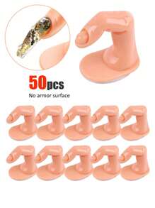 Juego de 10 piezas de dedos de manicura de práctica con uñas postizas para entrenamiento, para arte de uñas acrílicas y de gel, decoración de exhibición de manos para principiantes de arte de uñas y artistas de salón