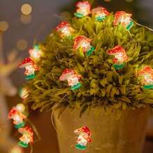 1 Peça Luz de Fada com Fio de Cobre em Formato de Cogumelo LED, Luminária de Decoração Doméstica Interna e Externa para Festivais e Celebrações