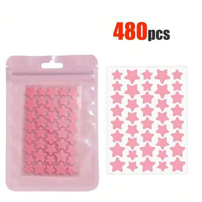 480 piezas de pegatinas de rostro con estampado de estrellas en rosa, negro, blanco, azul, morado y verde. Esenciales para la fotografía y la pintura facial, adecuadas para diversas fiestas, reuniones y actividades de entretenimiento. Set de 240/40 piezas. Cosméticos a precio asequible que se pueden usar para decoración de habitaciones, tocador, viajes, dormitorio, accesorios de maquillaje, regalos de Navidad, herramientas de maquillaje, artículos baratos, regalos, regalos para mujeres, regalos de Navidad, obsequios, viajes, cosas baratas, artículos esenciales de viaje