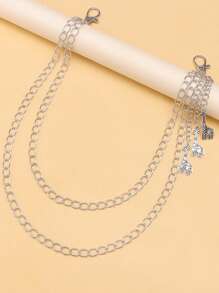 1pc Fashionable Giraffe Pendant Pants Chain, Versatile Hip-Hop Style Pants Chain For Men, Suitable For Teens, Casual Outdoor, Athletic, Vacation, Travel, Graduation Gifts, Birthday, Daily Wear