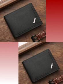男士PU皮短款钱包，1-3件套，时尚柔软，大容量多卡位，可收纳大额钞票，简约零钱袋，信用卡、银行卡、身份证、照片位，商务休闲两相宜，是男士生日或送给伴侣的理想礼物，男女皆宜的时尚单品 - 彩色 - 查看 13