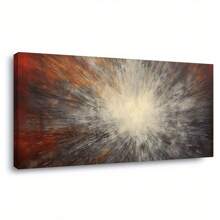 Canvas Wall Art Radiant Burst Modern Abstract Painting 1.5-Inch Framed Picture Living Room Bedroom Office Home Decoration High Quality Print On Canvas - 24x48x1.5in-framed - View 3