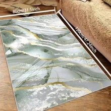 Local Rug, Luxurious Marble Pattern Rug With Backing, Machine Washable Rug, Dot-Plastic Backed, Room Rug, Bedroom, Home Office, Kids' Room, Playroom, Kitchen, Dining Room Mother's Day Home Bathroom Decor - Multicolor - View 36