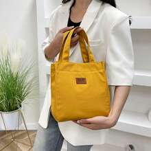 1 pieza Bolsa de almuerzo portátil y ligera, conveniente para guardar el almuerzo en la escuela, oficina, picnics, con asa para llevar