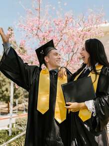 1 Stück Abschlussband, Einfaches Abschlussband für Erwachsene, Hochwertige Abschlussband für Zeremonien & Fotos, Abschlussfeier - Verschiedenfarbig - Übersicht 5