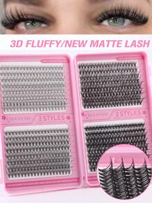 640片单根假睫毛,10D+20D+30D+40D/30D+40D+50D+60D/50D+60D+80D+100D DIY套装,640片单根假睫毛,超长容量套装,多功能混合假睫毛,8种密度可选:10D+20D+30D+40D / 30D+40D+50D+60D。适合居家使用、音乐节和日常出行。便携式假睫毛套装。 - D - 查看 7