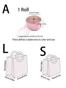 10pcs/1pc Frosted Transparent Round Handbag, Valentine's Day Shower Gift Bag, Wedding Gift Bag, Candy Bridesmaid Gift Bag, Jewelry Store Bag, Wedding Bridesmaid Gift Bag, Gift Packaging Bag, Clothing Shopping Bag Cute Handbag - Multicolor - View 3