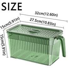 Refrigerator Storage Food Container Fresh Vegetable Fruit Boxes Drain Basket Storage Containers Pantry Kitchen Organizer