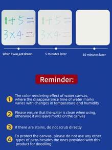 80*60cm Christmas & Halloween Water Doodle Mat, Large Size Water Magic Painting Pad With 2 Reusable Doodle Pens, Best Toy For 3-6 Years Old Boys And Girls, Thanksgiving Gift, Art Mat