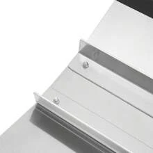 Wheelchair Ramp, Threshold Ramp With Non-Slip Surface, Door Threshold Ramp - Black and Silver - View 7