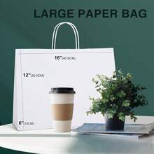 Blauesmeer Gift Packaging Bag - White (50 Pack) - View 2