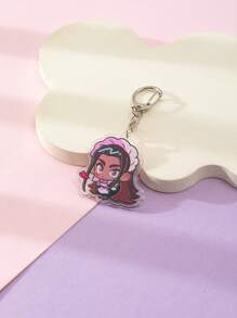 1 件亚克力可爱卡通外星人舞台与伊万提尔卡通人物风格主题钥匙扣吊坠背包装饰/包包配件/书包配件/钱包吊坠/朋友礼物 - 彩色 - 查看 10