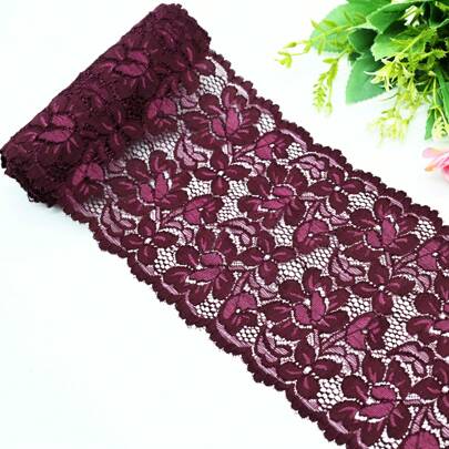 Cinta de 5 metros | Rollo de 100 metros de Encaje Elengante - 15.5 cm de Ancho - Modelo: VEN003 - Disponible en Diversos Colores - Delicadeza que Transforma Tu Creación