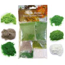 60G Different Color Flock Adhesive Static Powder Model Miniature Tree Foliage, Grass Tufts For HO N Scale Train Railway Models,Model Grass,Model Trains,711 Model