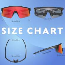 KAPVOE Polarized Fishing Glasses Kids Cycling Glasses Boys Girls Sports Glasses Children MTB Mountain Road Bike Outdoor Sports Tr90 Frame Glasses Camping, Running And Surfing Glasses - 01 - 查看 7