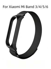 1pc Stainless Steel Strap Compatible With Xiaomi Mi Band 3/4/5/6, Unisex, Classic Minimalist Casual Style - For Mi Band 3/4/5/6 - View 17