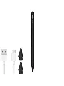 1pc Hand-Written Stylus Pen With 2 Replaceable Nibs, Compatible With Apple Pencil & Android Capacitive Touchscreens, Magnetic, Lag-Free, Instant-On, Convenient