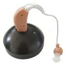 Aparato Auditivo Recargable Para Sordera Amplificador Sonido - Caqui - Ver 6