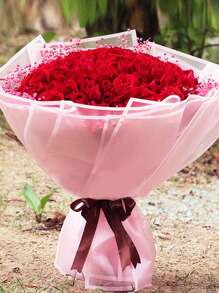 40pcs Flower Wrapping Paper Flower Bouquet Wrapping Paper Sheets With Golden Edge Korean Style Wrapping Paper For DIY Craft Gift Package Decoration Floral Supplies, 23 X 23 Inch, Wrapping Paper, Tissue Paper, Flower Bouquet Supplies (Pink)