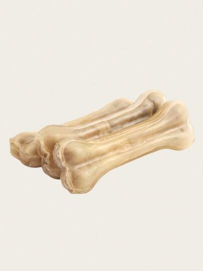 1 Pack Natural Rawhide Chew Toys, Beef Flavor, Durable & Abrasive, Dental Care & Oral Health Development, Loved By Dog Owners & Moms
