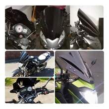 Black Motorcycle Windshield Rain Shield, Motorcycle Windshield Rain Shield - Black - View 11