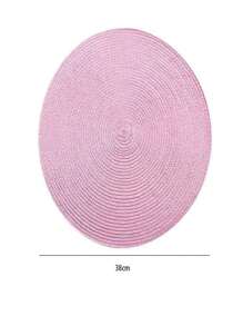 6 Piece Placemat 38cm Table Setting Kitchen Decoration - 粉色 - 查看 2