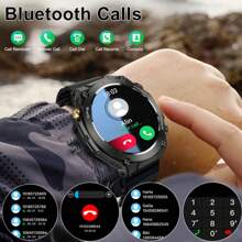 GUHUAVMI GUHUAVMI 2025New GPS Outdoor Sports Smart Watch For Men, Built-In GPS Positioning, Compass, Altitude, Barometer, Weather, 100+Sport Modes Smartwatch, 1ATM Waterproof Watch, Wireless Call, Heart Rate Sleep Monitor Fitness Tracker Smartwatch For Women, Mother's Day Gift,Best Gifts