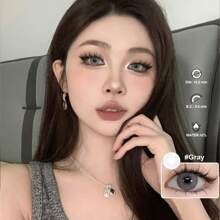 UYAAI 1副 - 自然放大彩色隐形眼镜，大直径，适合约会、日常佩戴和派对。