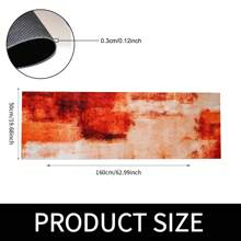1pc Abstract Pattern Printed Anti-Slip Diatomite Kitchen Rug, 3D Printed Rectangular Carpet Suitable For Living Room, Bedroom, Hallway, Bathroom, Laundry Room - Polyester Carpet For Indoor Outdoor Home Decor