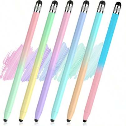 1 pezzo Stilo (punta in gomma), stilo 2-in-1, schermo tattile, alta precisione e sensibilità, stilo capacitivo universale per telefono cellulare, tablet, computer portatile