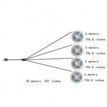1 dải đèn LED USB 5V dùng pin, dài 1m - 20m, linh hoạt dùng để trang trí đèn nền TV, có thể điều chỉnh độ sáng trắng ấm/trắng lạnh, thiết bị bảo vệ thị lực - trắng - Xem 14